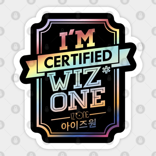 Certified IZ*ONE WIZ*ONE Sticker by skeletonvenus